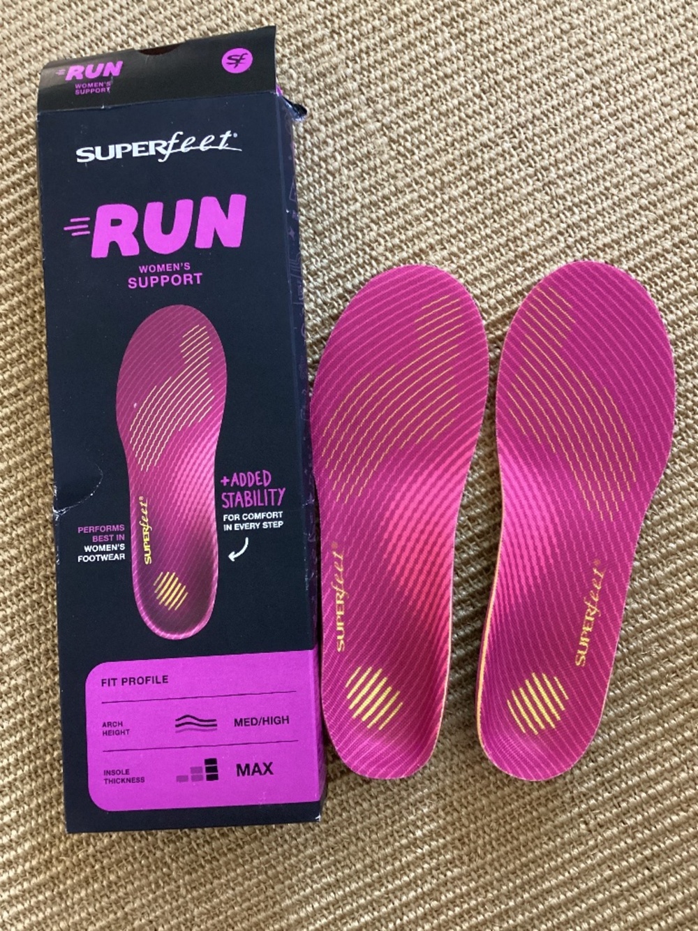 Superfeet  Pink Sz B 4.5-6 Womens